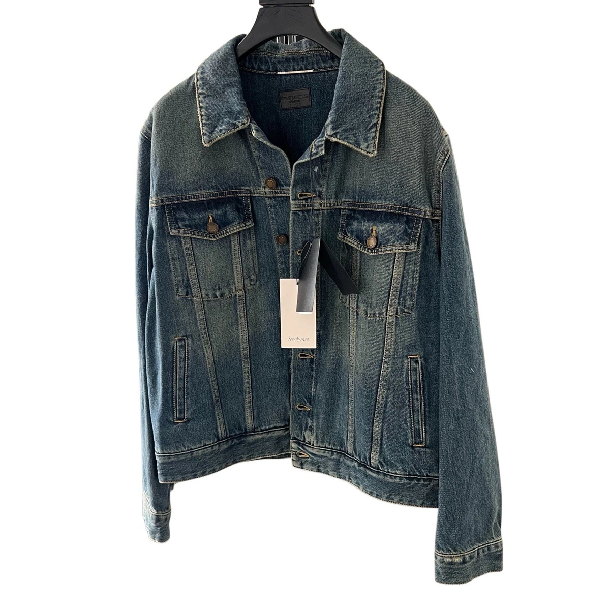 Saint Laurent Blue Coats, Jackets & Vests for Men for Sale | Shop