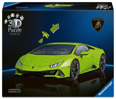 Ravensburger Iconics Lamborghini Huracan, 108 piece 3D Jigsaw Puzzle for Adults