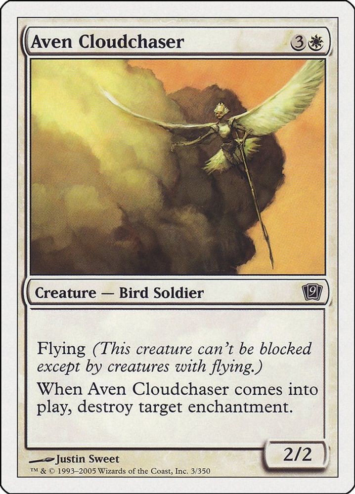 2005 Magic: The Gathering 9th Edition - Aven Cloudchaser (#3, Common, Near Mint)
