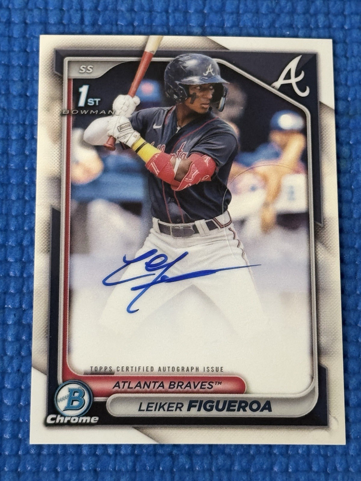 Leiker Figueroa 2024 Bowman Chrome Prospects 1st Auto Braves #CPA-LF