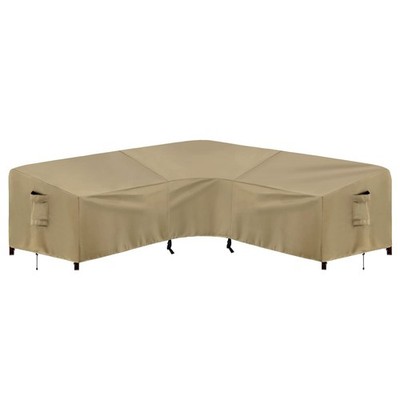 PureFit Outdoor Sectional Sofa Cover Waterproof V 89'' x V-Shaped, Camel 