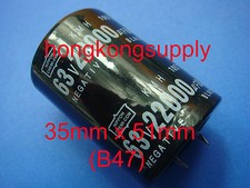 8PCS 63V 22000UF M Electrolytic Capacitor 35X51MM B47
