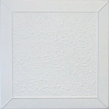 Home Decor, Ceiling Tiles, Glue Up, Foam,20"x20", R27W 8pcs Bundle Plain White