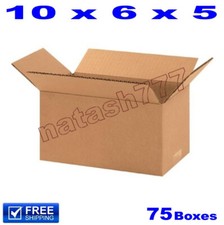 75 - 10x6x5 Cardboard Boxes 32-ECT Mailing Packing Shipping Corrugated Carton