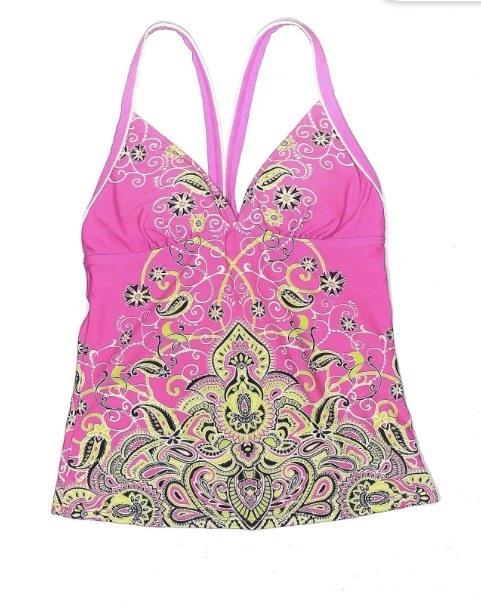 Maillot De Bain 2 Pièces Athleta Tankini & Shorts - Imprimé Paisley - Taille S - Bleus - NWOT (Neuf Sans étiquettes)