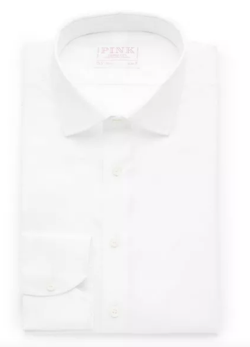 New Thomas Pink White Mens Dress Shirt - 14.5 | eBay