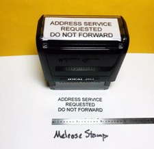 Address Service Requested Do Not Forward Rubber Stamp Black Self Ideal 4913