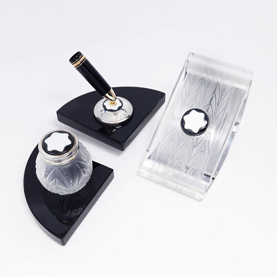 Montblanc Creation Lalique Limited Edition Desk Set - Ink Well