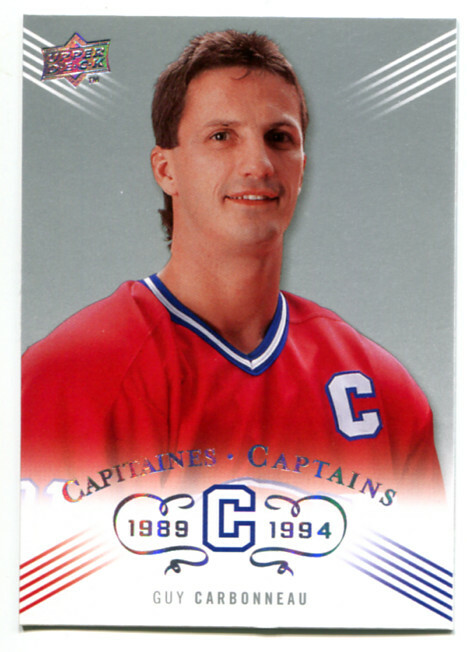 2008-09 UD Montreal Canadiens Centennial Guy Carbonneau Captains Card #222