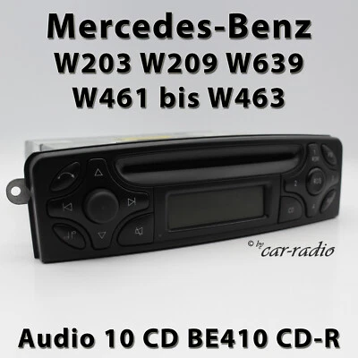 Original Mercedes Audio 10 CD BE4410 Becker Autoradio W203 W209 W463 W639 Radio - Bild 1 von 4