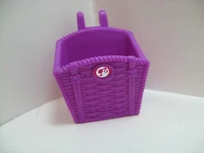 2009 Barbie doll Glam Bike purple basket