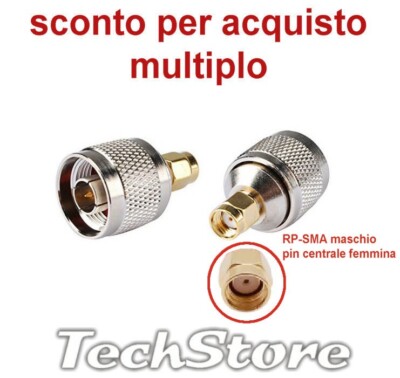 Boobrie Kit Connettore Tipo N 4 Pezzi Per Adattatore SMA N Maschio - Foto 7