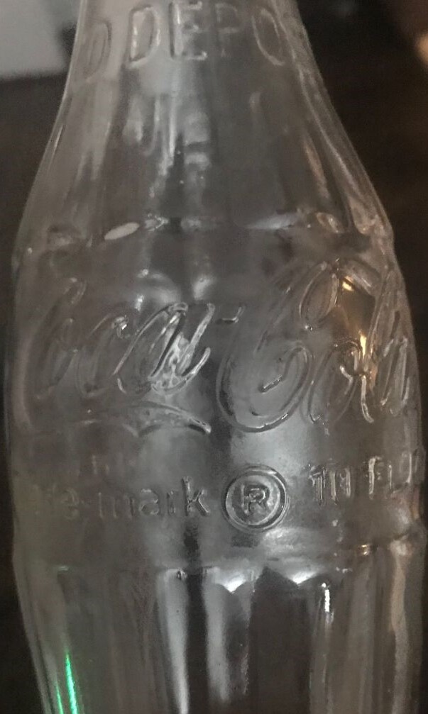 Vintage Rare size 7 OZ no deposit No return Clear Coke Coca cola  Bottles 