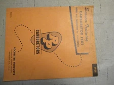 1956 Rochester Carburetor Pontiac Service Training Manual 4GC 