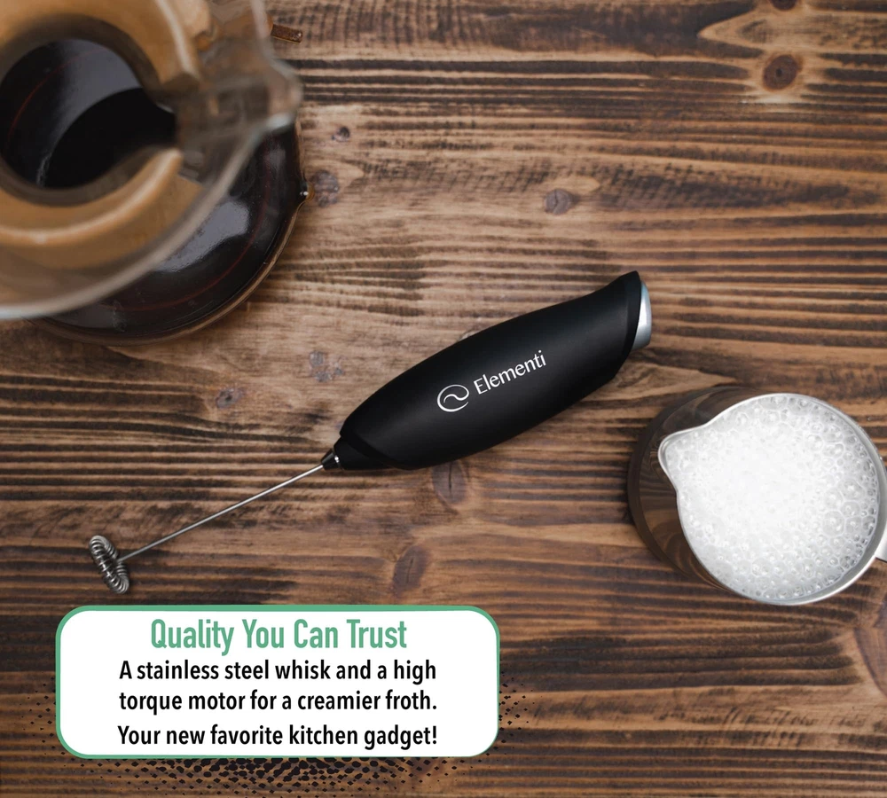 Milk Frother Wand - Hand Frother for Coffee - Drink Frother - Coffee Mixer Wa...