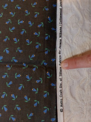 Astro Craft Jenene Williams for Tiffany Fabrics Blue Flowers 45 x 45 - Picture 6 of 7