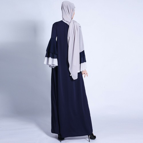 Open Cardigan Abaya Muslim Women Maxi Dress Kimono Kaftan Robe Islamic Arab Gown - Picture 47 of 223