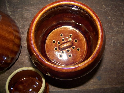 Glazed Brown Drip Ceramic Coffee Maker Drip-O-Later 4-6 cup 1960's USA Complete - Picture 11 of 15