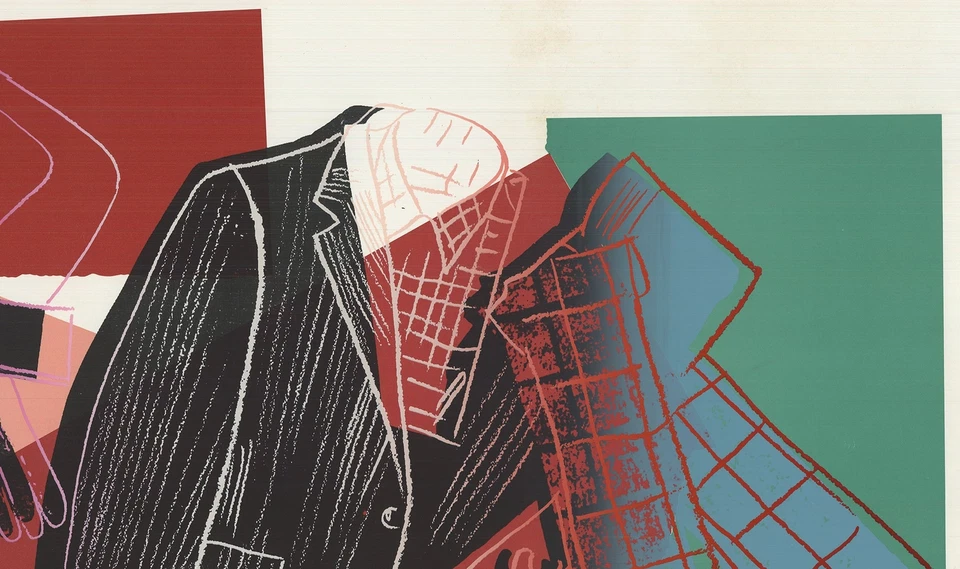 Póster de campaña publicitaria Andy Warhol Halston 22,75" x 29,5" serigrafía 1982 Po Foto 3 de 4