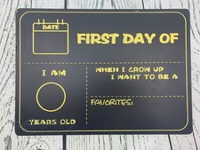 First Day Last Day of School Chalkboard Double Sided Sign
