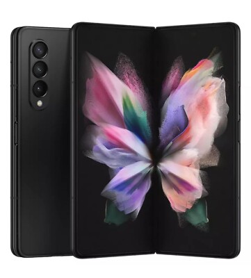 Samsung Galaxy Z Fold3 5G 12GB/256GB Phantom Black entsperrt Andriod Handy NEU