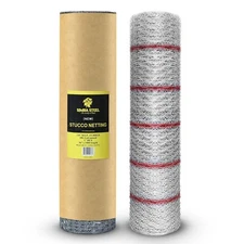 NEW Stucco Mesh Netting 36 in x 150 FT | 1/8" Self Furred | 1” Mesh x 20G | Galv