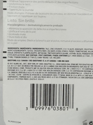 Almay All Set No Shine Pressed Powder, 100 My Best Light, 0.20 Oz - Picture 4 of 6