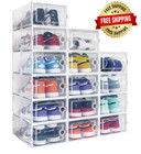 15 x Cajas Almacenamiento De Zapatos Organizador Para Armario Plegables Box New