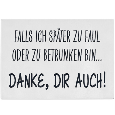 Falls ich später zu faul oder zu betrunken bin. Danke dir auch! 10601007778