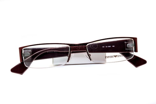 Emporio Armani EA 9581 NI0 Half-Rimless 53/17/140 Eyeglasses Italy - New - Picture 9 of 9