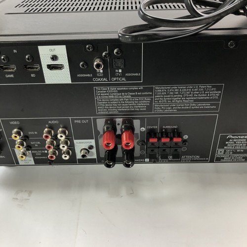 Pioneer VSX-523 AV Receiver 5.1 Channel, 4k Pass Through, HDMI - Picture 9 of 9