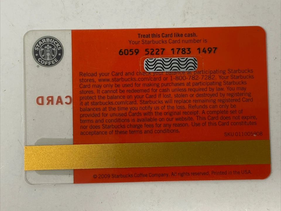 Rare STARBUCKS 2009 San Francisco Cable Car $0 No Value Collectible Gift Card - Image 2 of 2