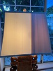 Rare Handcarved Chinese Ceremonial Urn Alabaster Lamp with Silk Shade Volterra — photo 7