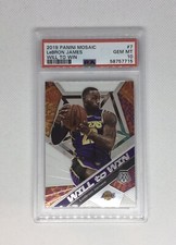 2019 Panini Mosaic Lakers LeBron James Will to Win #7 PSA 10 