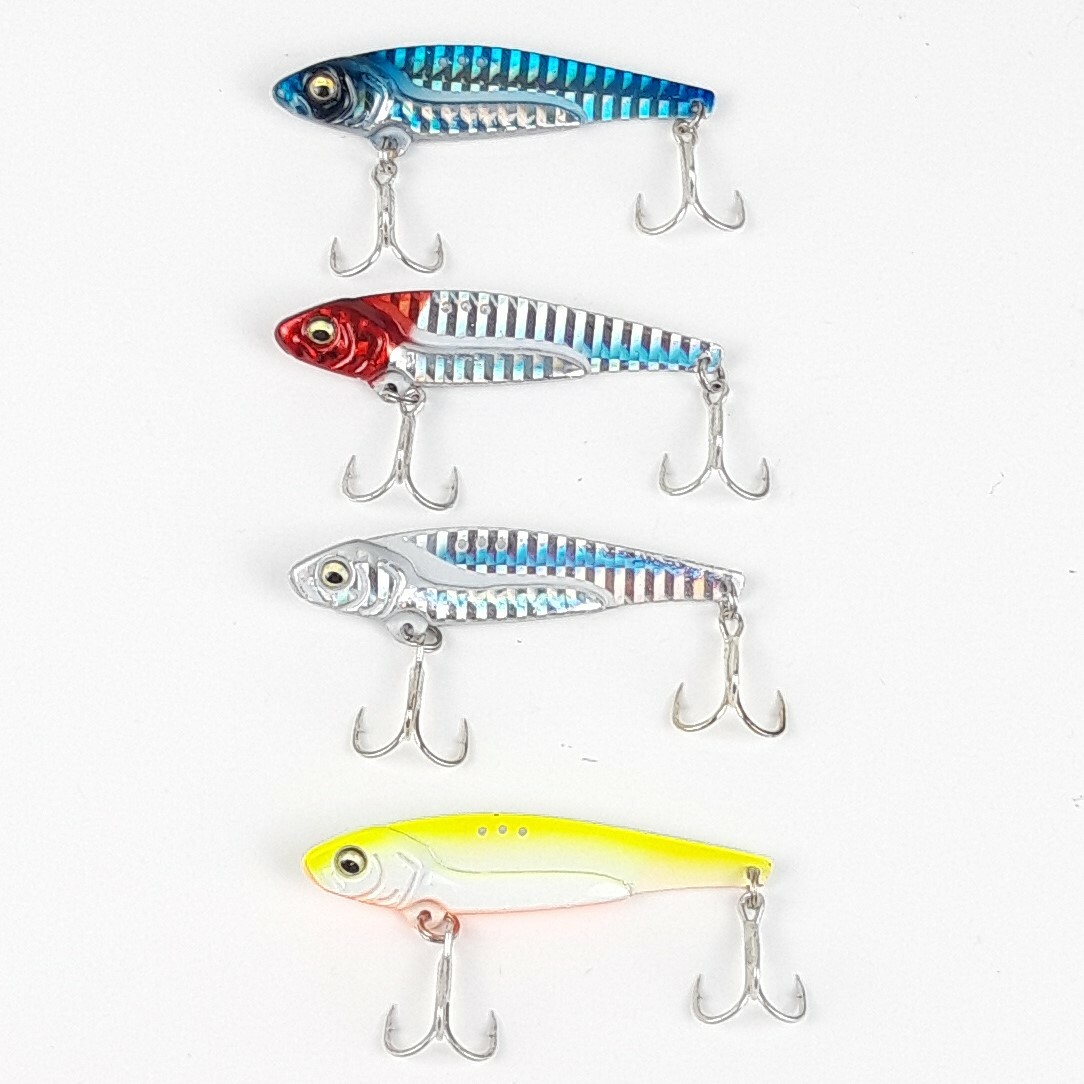 Jig Spinn Vibration Runner Blade Zikade Wobbler Vertikal Kunstköder Viele Farben