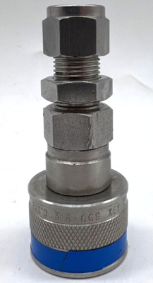 NOB Swagelok QC6 Key 5 Blue Quick Connect Stem Coupler 316 Stainless Steel