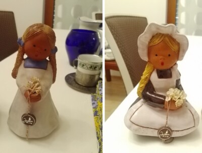 Jullar Keramik Blumenmädchen Spanien Handarbeit/Jullar Made In Spain Vintage