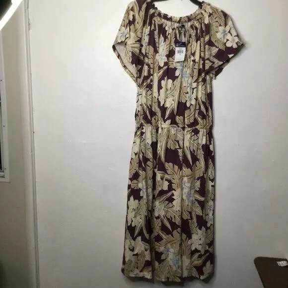 Chaps floral top midi dress