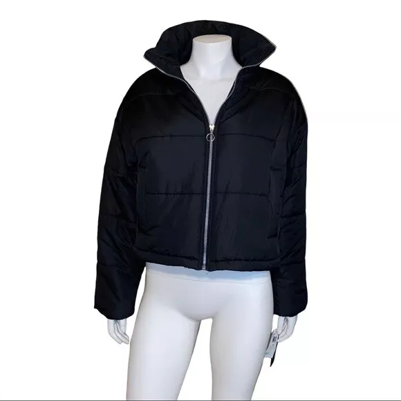 Juniors black puffer outlet coat
