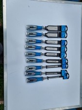 OX 9 Piece Chisel Set Pro Wood Chisel DIY Carpentry Woodwork Carving Strike Cap