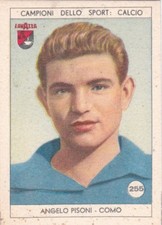 Figurina calciatori ANGELO PISONI - COMO N.255 Ed. LAVAZZA 1950 orig.