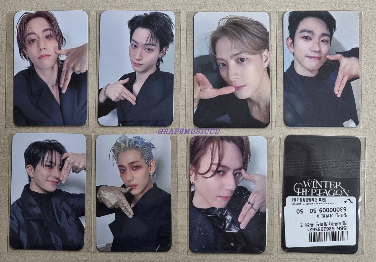 GOT7 GOT 7 WINTER HEPTAGON ALADIN OFFICIAL POB PHOTOCARD GOT7 GOT 7 WINTER HEPTAGON ALADIN OFFICIAL POB PHOTOCARD