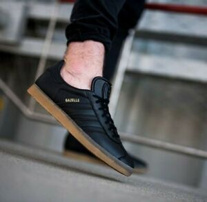 Adidas Gazelle Stan Smith Zapatos de Cuero Negro para Hombre Hamburg Bern  BD7480 | eBay