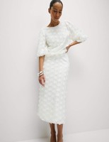 Marks & Spencer Womens Midaxi A Line Skirt in Ivory - M&S