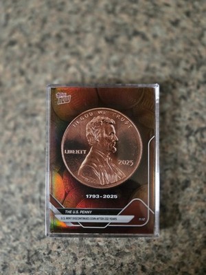 US Penny - 2025 Topps NOW Foil Variation Card Limited to 232 copies Available 