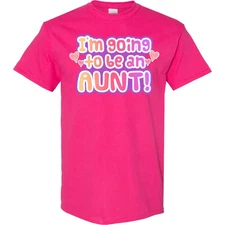 Inktastic I'm Going To Be An Aunt! T-Shirt Family First Nephew Niece Child Aunty