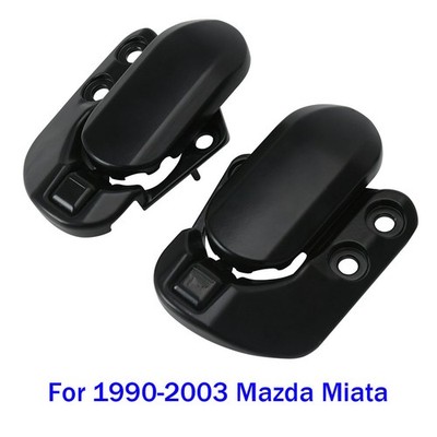 Left & Right Soft Top Convertible Roof Latch Lock Set For 90-03 Mazda Miata MX5