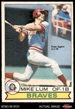 1979 O-Pee-Chee #286 Mike Lum  Free Agent 3-1-79 Braves 7 - NM