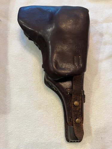 Bergmann Bayard Danish Model 1910/21 Pistol Leather Holster - Original RARE