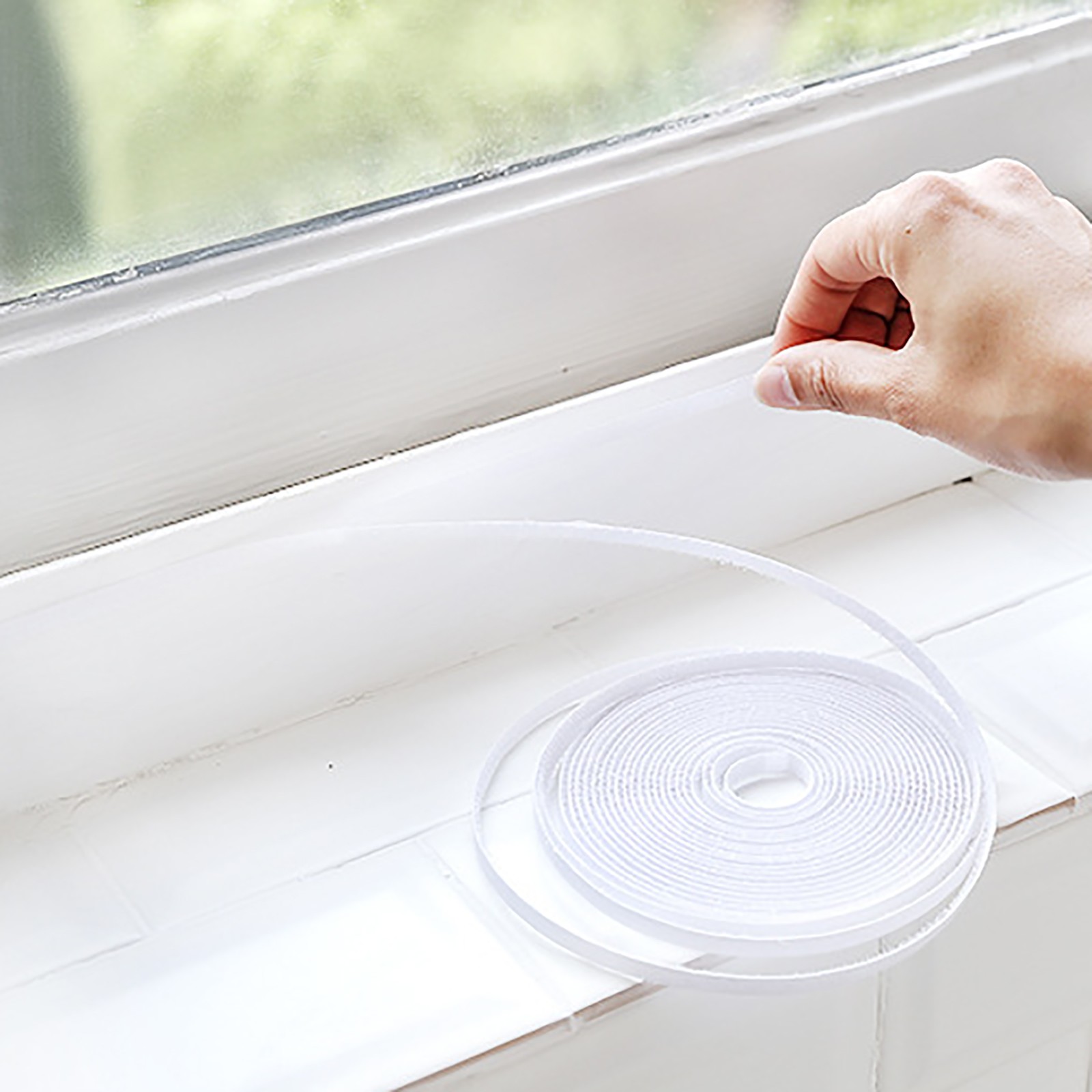 DIY Self Adhesive Window Screen Netting Mesh Curtain With Sticky Tape Fitted To